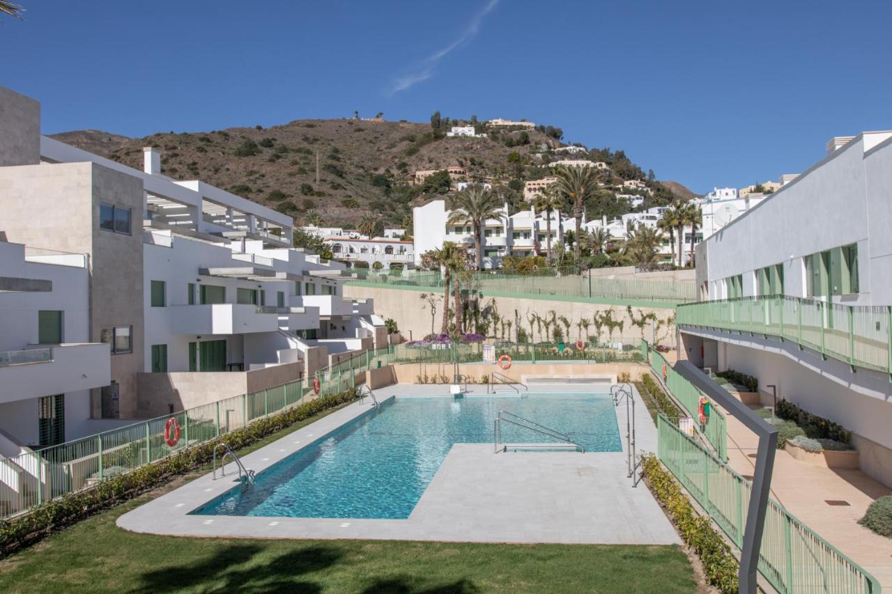 Precioso Apartamento Frente A La Playa Con Piscina Мохакар Экстерьер фото