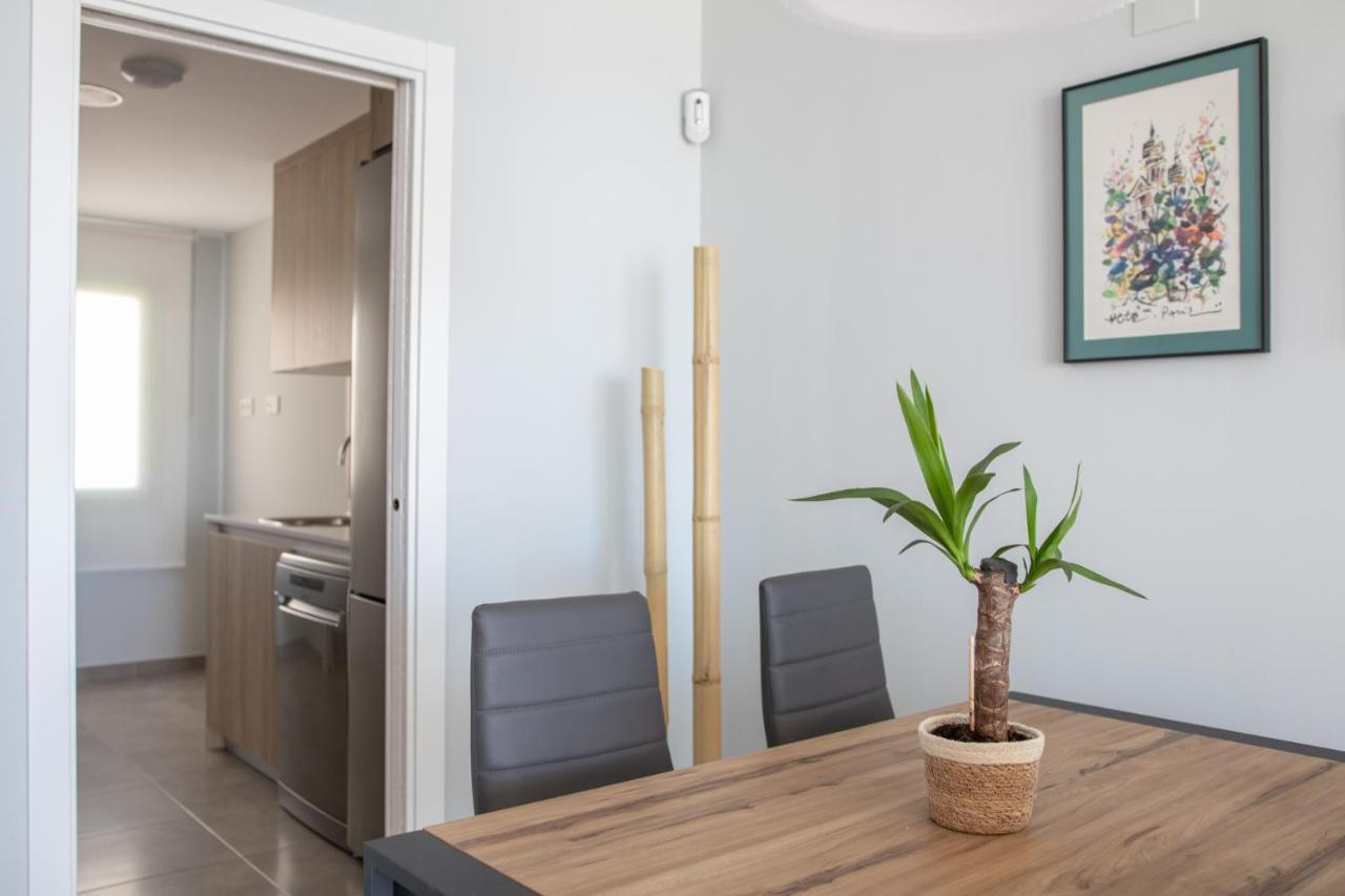 Precioso Apartamento Frente A La Playa Con Piscina Мохакар Экстерьер фото