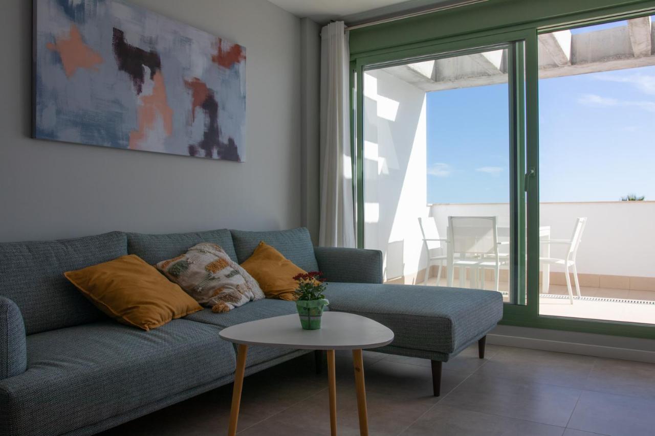 Precioso Apartamento Frente A La Playa Con Piscina Мохакар Экстерьер фото